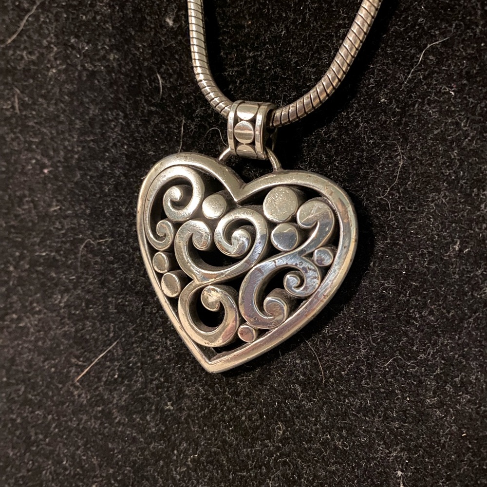 Brighton large heart necklace.